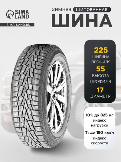 Шина зимняя шипованная Roadstone WinGuard winSpike 225/55 R=17 101T