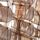 Корабль сувенирный средний «Астрильд», борта светлое дерево, паруса бежевые, 48,5х44х8 см - фото 8262656