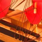 Корабль сувенирный средний «Ахиллес», паруса красные, 39х44х7 см - Фото 6