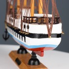 Корабль сувенирный средний «Победа», борта триколор, паруса белые, 32 х 32,5 х 7 см - Фото 4