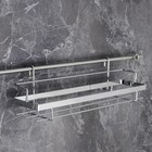 Полка на рейлинг Доляна, 38×9×11.2 см, хромированная - Фото 5