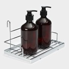 Полка на рейлинг Доляна, 24.5×17×14.5 см, цвет хромированный - Фото 3