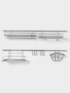 Рейлинговая система для кухни Доляна, базовый набор, 16 предметов - Фото 1