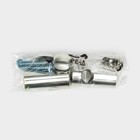 Рейлинг 60 см, d=1 см, c комплектом для монтажа, хромированные - Фото 3