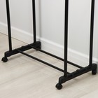 Вешалка - стойка напольная для одежды Доляна, телескопическая, 2 перекладины 80×43×90(160) см - Фото 5