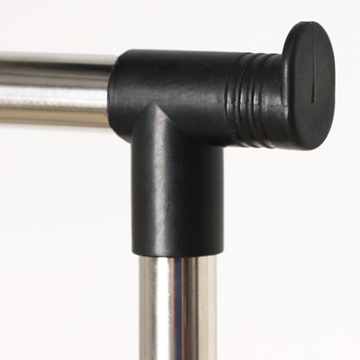 Вешалка - стойка напольная для одежды Доляна, телескопическая, 2 перекладины 80×43×90(160) см