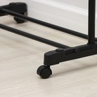 Вешалка - стойка напольная для одежды Доляна, телескопическая 90 (160) см, 1 перекладина, 80×43 см, чёрная, хромированная - Фото 6