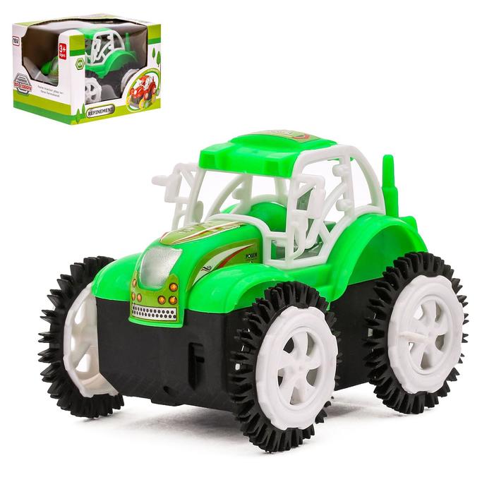 Трактор-перевёртыш «Фермер», работает от батареек, цвета МИКС - фото 1906800285