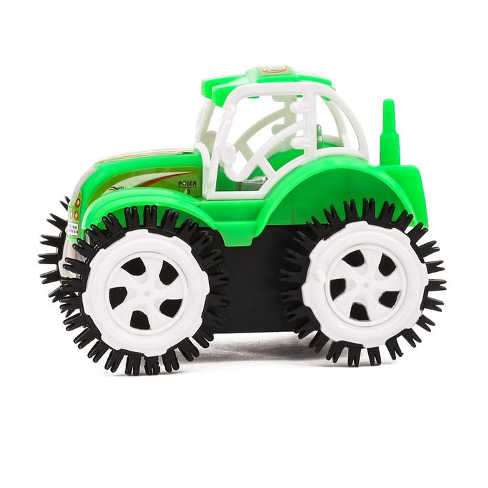 Трактор-перевёртыш «Фермер», работает от батареек, цвета МИКС - фото 1887664105