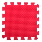 Детский коврик-пазл (мягкий), 9 элементов, толщина 1,8 см, цвет красный, термоплёнка - Фото 2