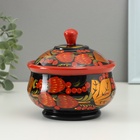 Сахарница дерево хохлома «Большая», 15×10 см - Фото 2