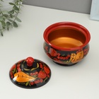 Сахарница дерево хохлома «Большая», 15×10 см - Фото 3