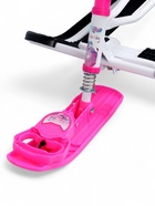 Снегокат «Тимка спорт 4-1 Бабочки», ТС4-1/Б2, со спинкой и ремнём безопасности - Фото 11