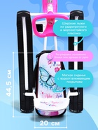 Снегокат «Тимка спорт 4-1 Бабочки», ТС4-1/Б2, со спинкой и ремнём безопасности - Фото 3