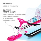 Снегокат «Тимка спорт 4-1 Бабочки», ТС4-1/Б2, со спинкой и ремнём безопасности - Фото 4