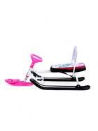 Снегокат «Тимка спорт 4-1 Бабочки», ТС4-1/Б2, со спинкой и ремнём безопасности - Фото 8