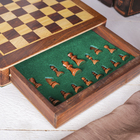 Шахматы магнитные 25,5х25,5х4 см, дерево шишам - Фото 2