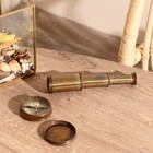 Сувенирный набор в шкатулке "Шкипер" (компас, подзорная труба) 15,5х11х5,5 см - Фото 1