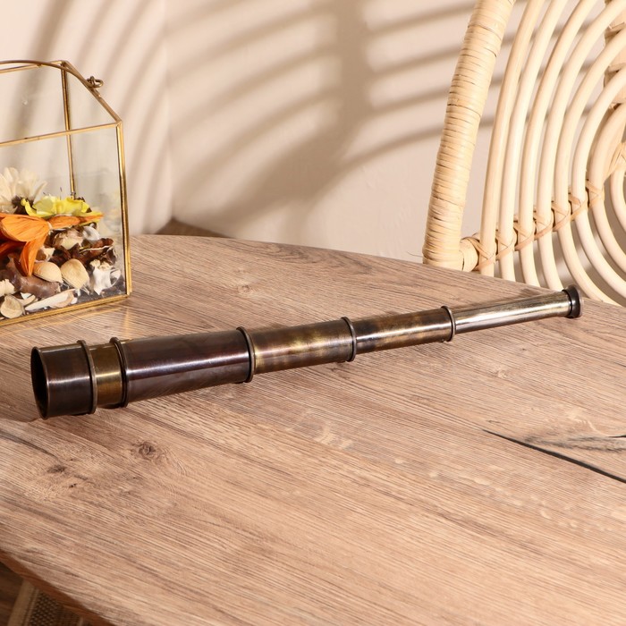 Сувенир «Подзорная труба», в шкатулке, 4х-кратное увеличение, 17×8×7 см - Фото 1