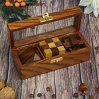 Набор головоломок 3 в 1 "Давинчи" 17,5х6х6,5 см - Фото 1