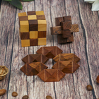 Набор головоломок 3 в 1 "Давинчи" 17,5х6х6,5 см - Фото 3