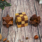 Набор головоломок 3 в 1 "Давинчи" 17,5х6х6,5 см - Фото 4