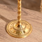 Подсвечник на 1 свечу «Волли», 22.5×9×9 см, латунь - Фото 4
