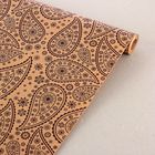 Бумага упаковочная крафт "Веселые огурцы", коричневый 0,7 х 10 м - Фото 1