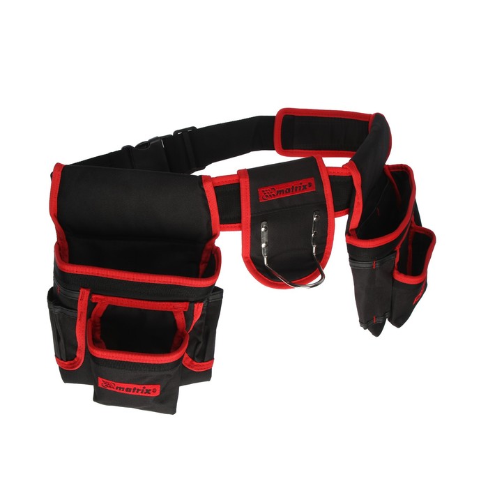 Сумка - пояс двойная MATRIX, 20 карманов, держатель для молотка - Фото 1