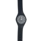 Часы наручные женские силиконовый ремешок и корпус  черного цвета, Geneva циферблат микс - Фото 2