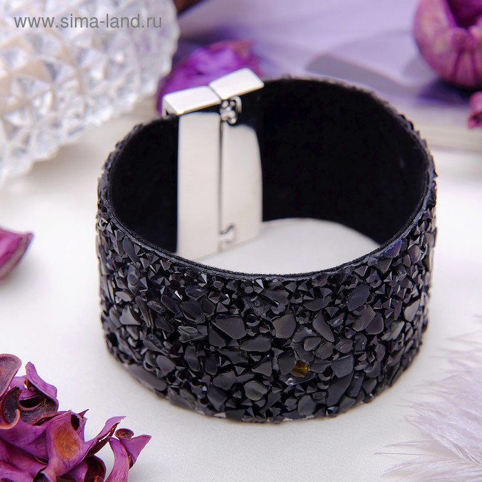 Браслет вечеринка «Агат чёрный» - Фото 1