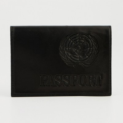 Обложка для паспорта, цвет чёрный