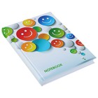 Колледж-тетрадь А5, 160 листов в клетку "Смайлики", твёрдая обложка - Фото 2