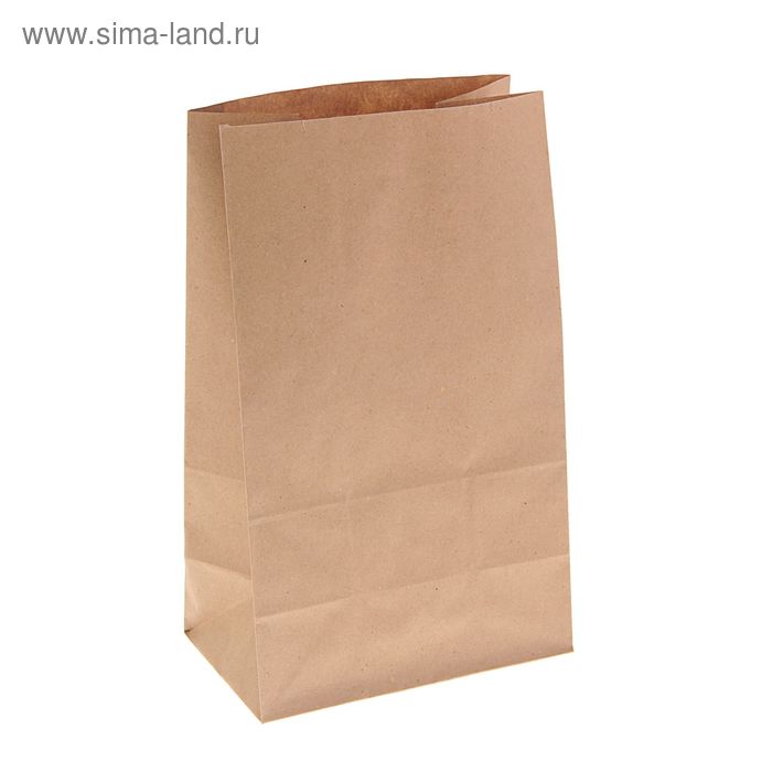 Пакет крафт бумажный фасовочный, 18 х 11 х 30 см - Фото 1