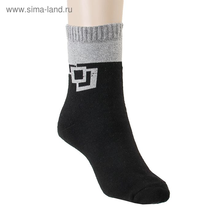 Носки женские махровые EM-40, цвет черный, размер 23 - Фото 1