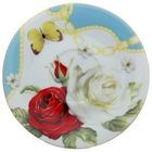 Набор чайный 4 предмета"Алая и белая розы": чашка 220 мл, блюдца - Фото 2