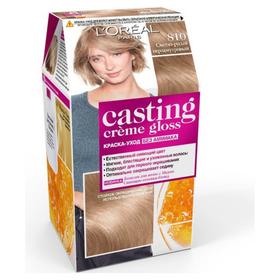 Краска-уход для волос L'oreal Casting Creme Gloss, без аммиака, оттенок 810 светло-русый перламутровый
