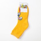 Носки детские махровые, цвет желтый, размер 16-18 - Фото 3