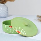 Набор для холодца Псковский гончар «Подарочный», керамика, 3 ёмкости, 0.75 л, зелёный - Фото 3