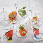 Кружка «Фруктис», 200 мл, стекло, рисунок МИКС - Фото 3