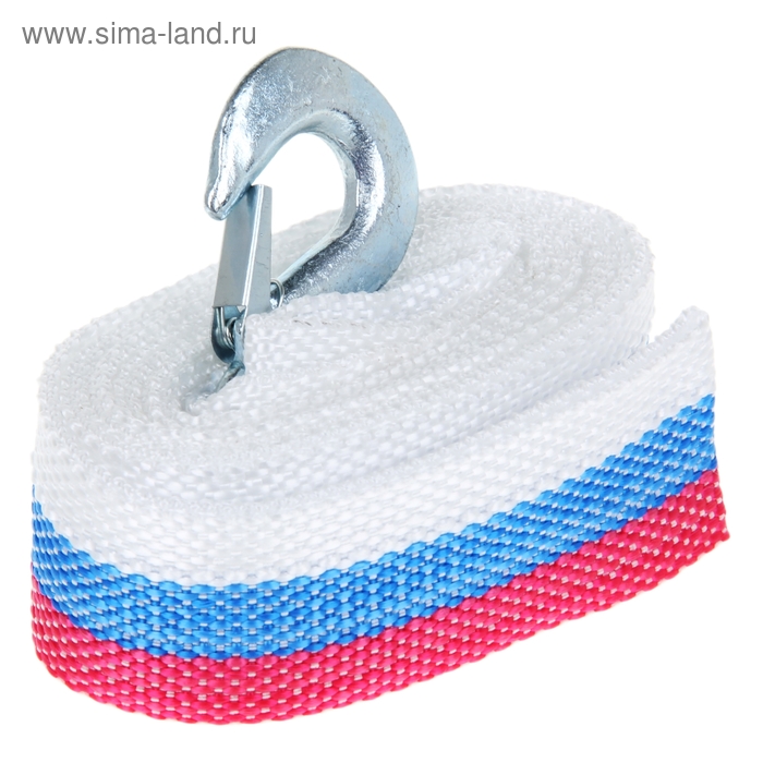 Трос-лента буксировочный TORSO Standart, 3.5 т, 4,5 м, 1 крюк, 1 петля - Фото 1