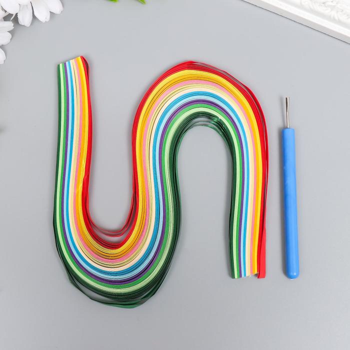 Набор для квиллинга 160 полосок шириной 0.5 см, инструмент «Цветы» 20×8.7 см - Фото 1