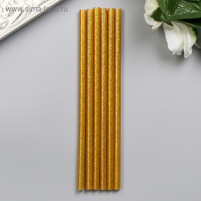 Клей для клеевого пистолета "Золото" 7ммх18 см (набор 6 шт) - Фото 1