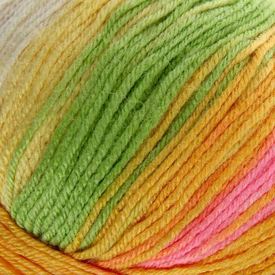 Пряжа "Baby Wool Batik" 40% шерсть, 40% акрил, 20% бамбук 175м/50гр (4390)
