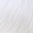 Пряжа "Baby Wool" 40% шерсть, 40% акрил, 20% бамбук 175м/50гр (55 белый) - Фото 3