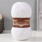 Пряжа для вязания спицами, крючком ALIZE, Angora Gold Simli, 75% акрил, 20% шерсть, 5% металлик, 500 м/100 г, (55 белый) - Фото 1