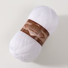 Пряжа для вязания спицами, крючком ALIZE, Angora Gold Simli, 75% акрил, 20% шерсть, 5% металлик, 500 м/100 г, (55 белый) - Фото 2