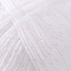 Пряжа для вязания спицами, крючком ALIZE, Angora Gold Simli, 75% акрил, 20% шерсть, 5% металлик, 500 м/100 г, (55 белый) - Фото 3