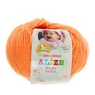 Пряжа "Baby Wool" 40% шерсть, 40% акрил, 20% бамбук 175м/50гр (449 оранжевый) - Фото 2