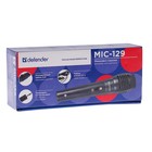 Микрофон караоке Defender MIC-129, кабель 5 м, черный - Фото 6